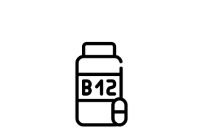 a black and white image of a bottle of b2